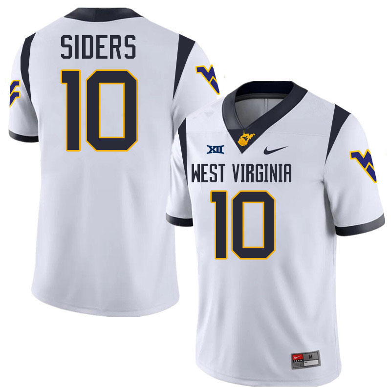 Braden Siders WVU Jersey,West Virginia Mountaineers #10 Braden Siders Jersey Youth College-White